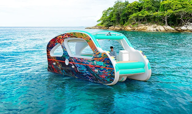 The Pangao inflatable boats are a true novelty.